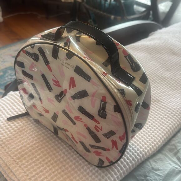 Kate Spade Lipstick Print Cosmetic Bag - Picture 4 of 11
